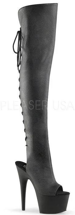 7" Open Toe Thigh Boot  (ADORE-3019)