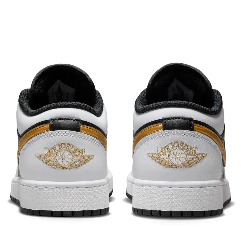 Air Jordan 1 Low (GS) - White/Metallic Gold