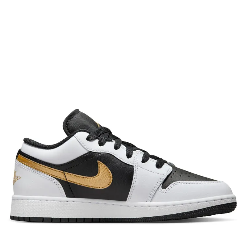 Air Jordan 1 Low (GS) - White/Metallic Gold