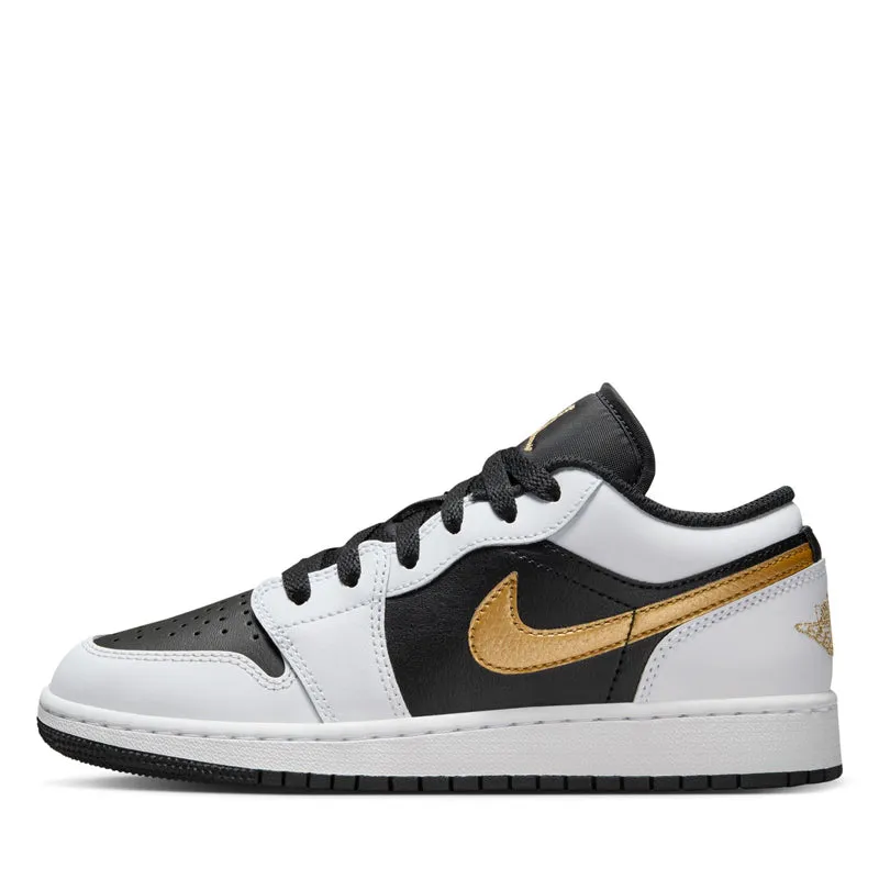 Air Jordan 1 Low (GS) - White/Metallic Gold