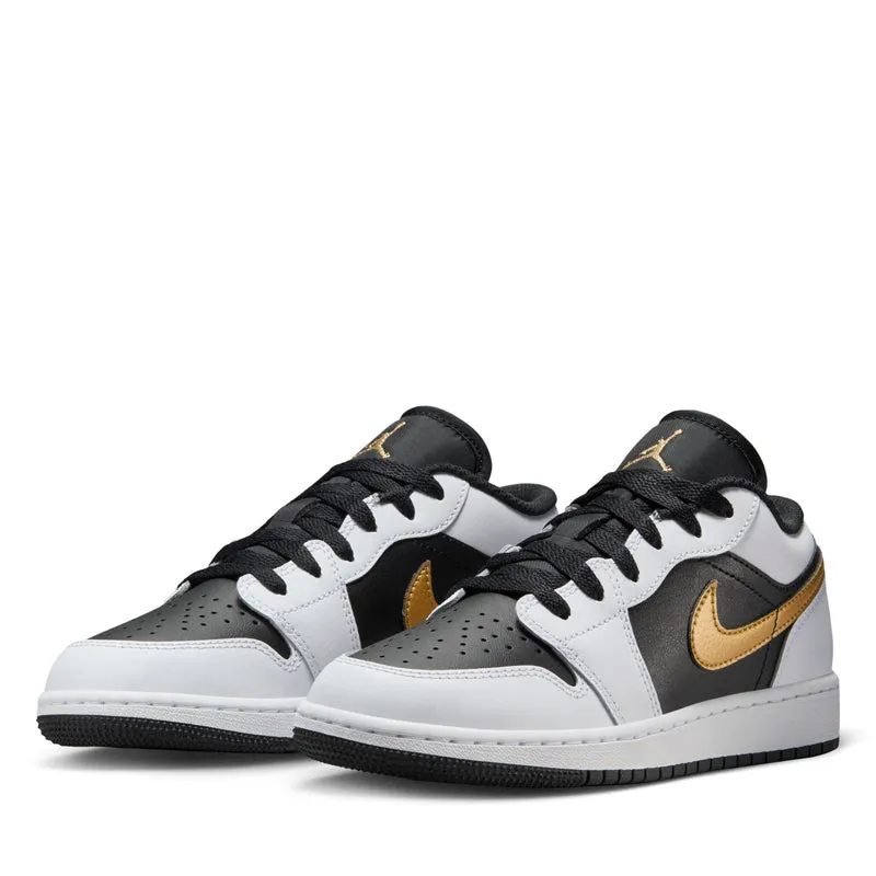 Air Jordan 1 Low (GS) - White/Metallic Gold