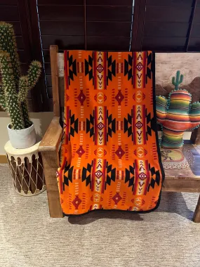 Arizona Aztec BLANKET  orange