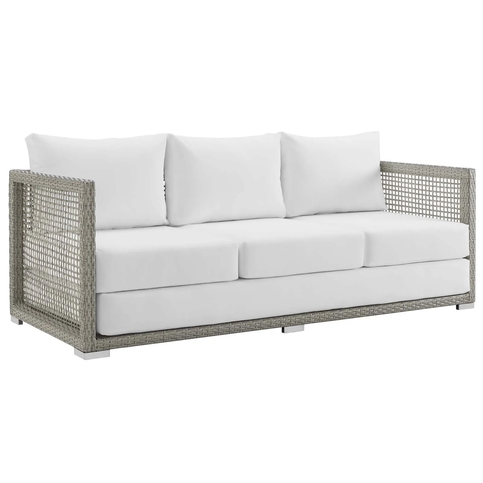 Aura Outdoor Patio Wicker Rattan Sofa by Modway