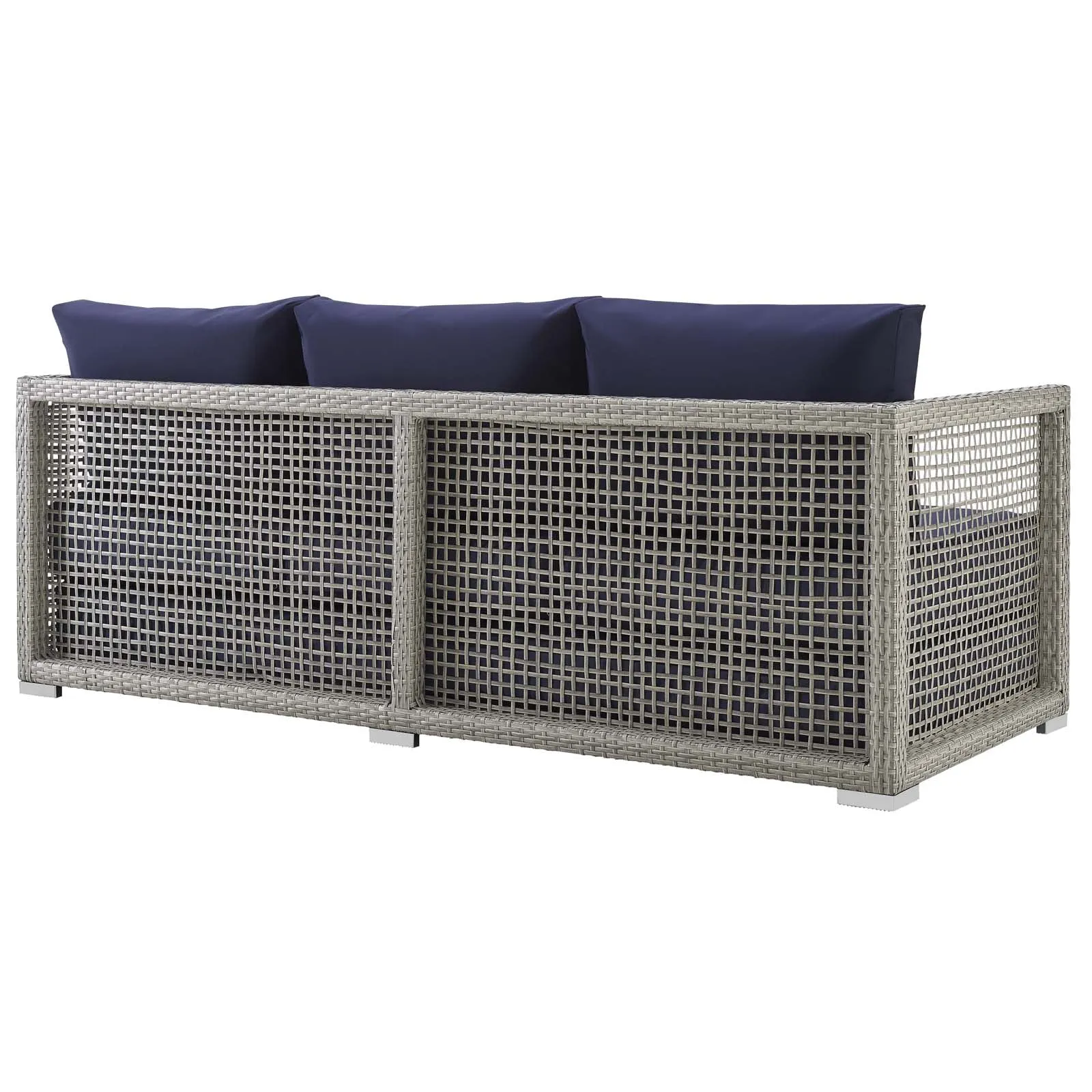 Aura Outdoor Patio Wicker Rattan Sofa by Modway