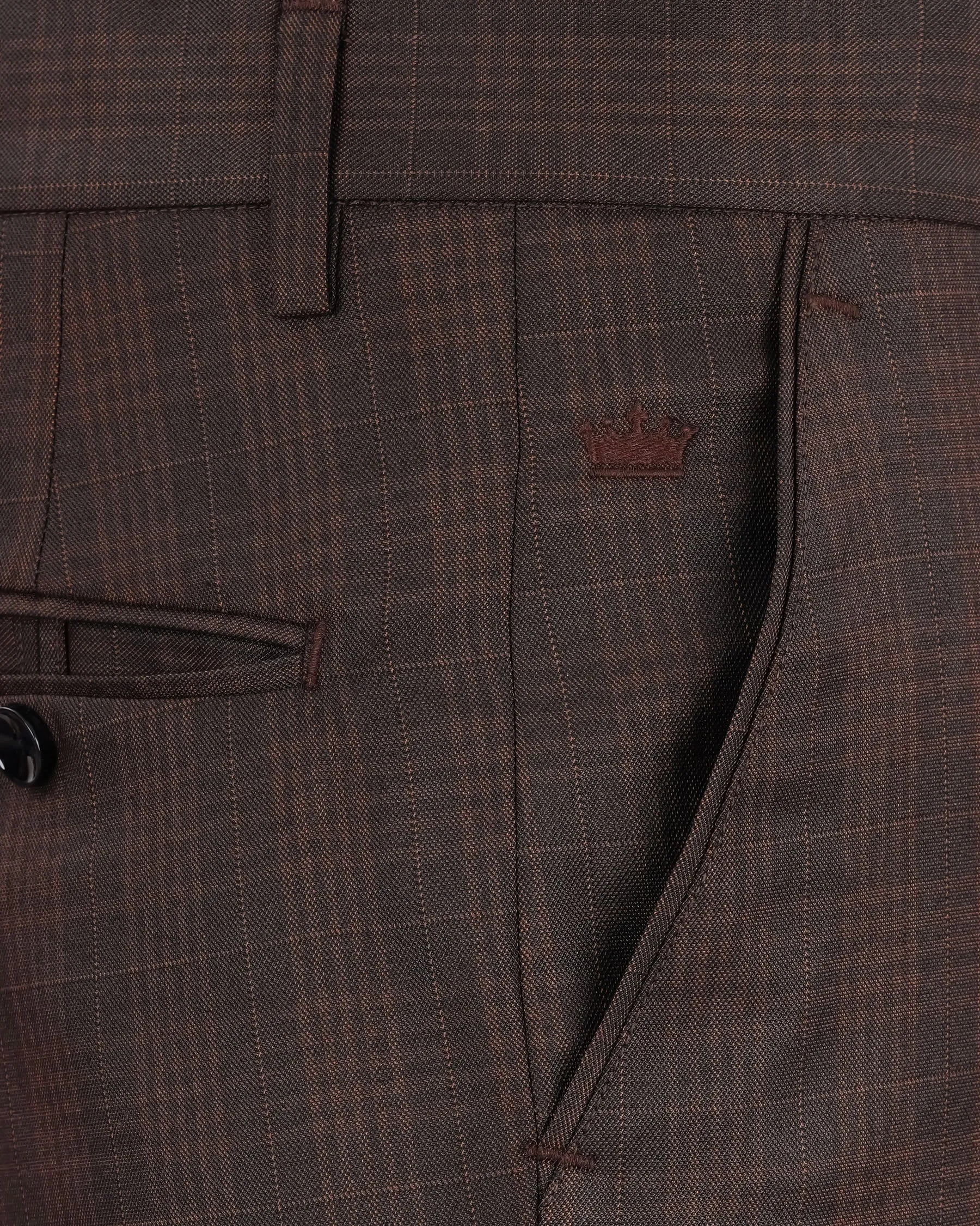 Birch Brown Plaid Pant