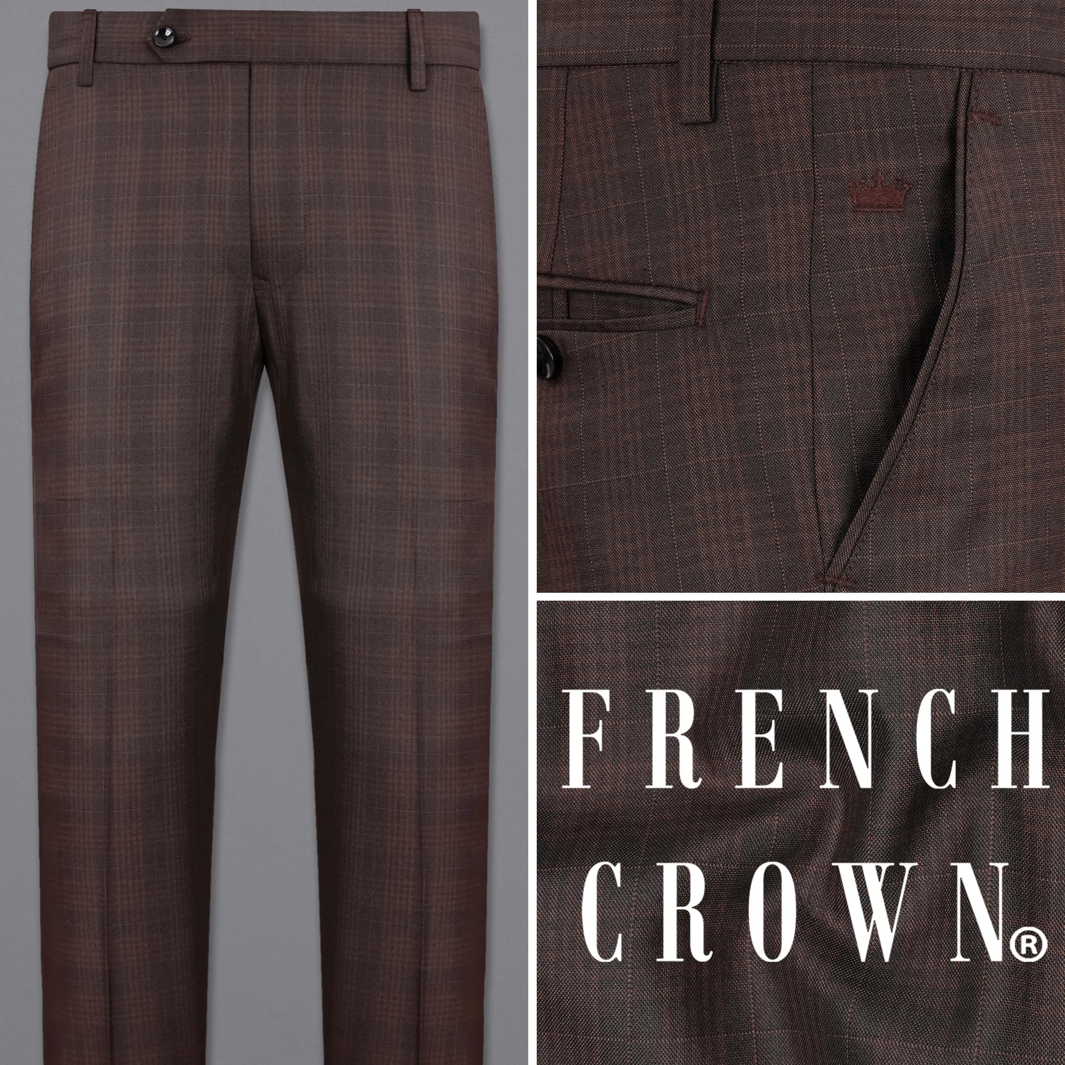 Birch Brown Plaid Pant