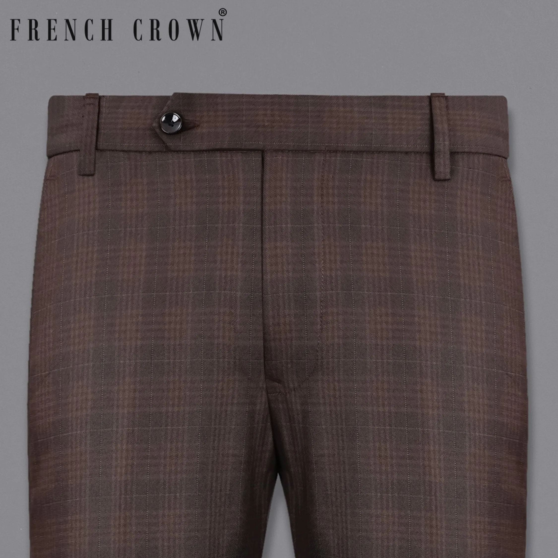 Birch Brown Plaid Pant