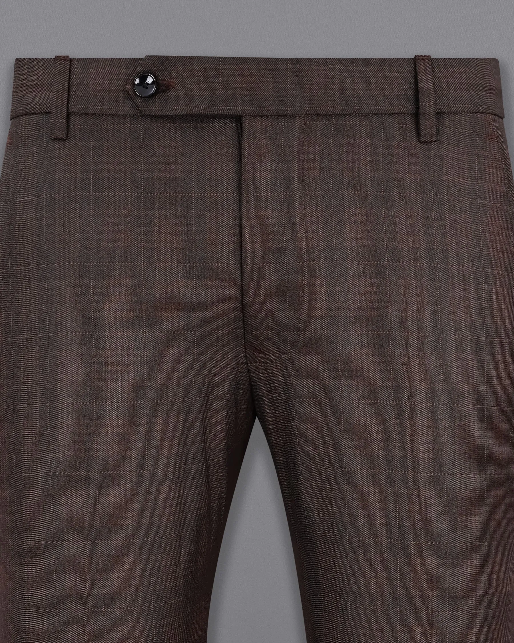 Birch Brown Plaid Pant