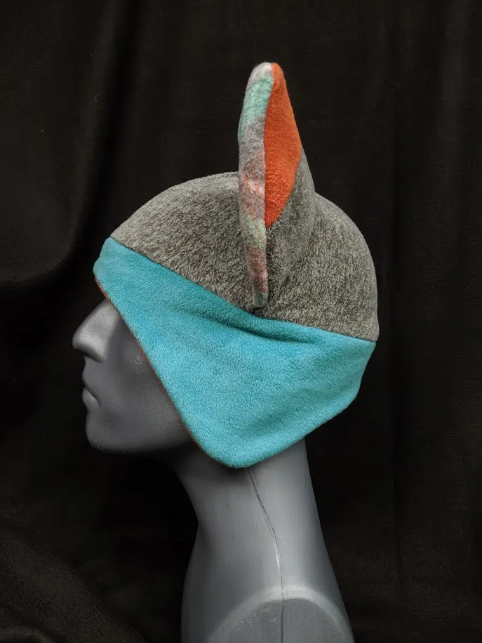 Blue and Orange Fox Hat