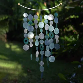 Blue Inverted Arch Capiz Wind Chime