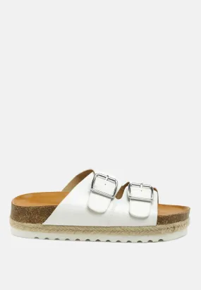 buckled espadrille detail slip-on