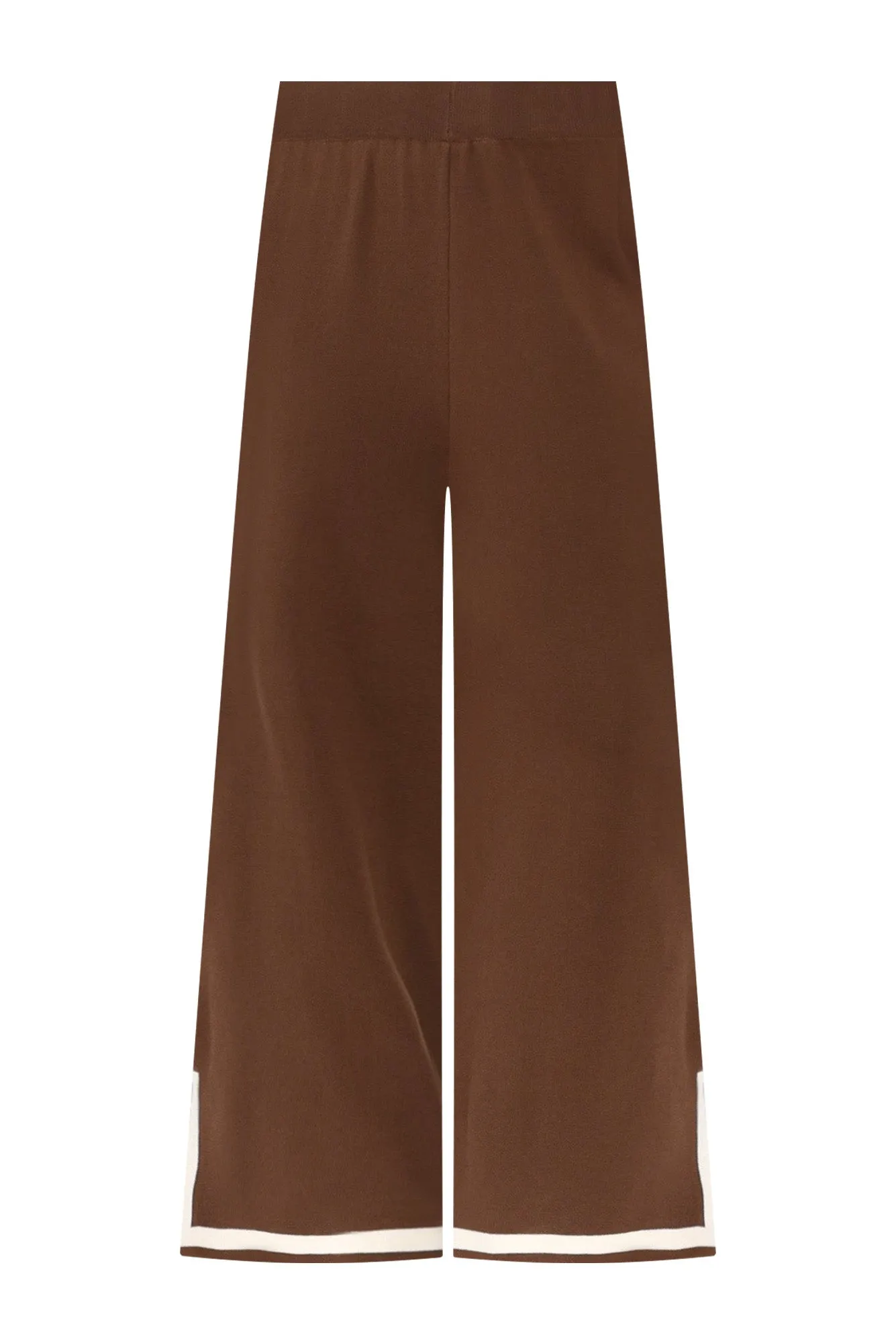 Calgari Chocolate Trim Knit Pants