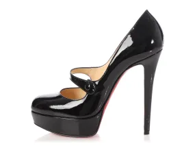 Christian Louboutin Black Patent Relika 140 Platform Pumps