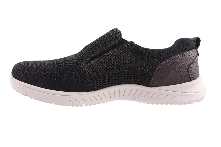 CONWAY KNIT-SLIP ON DARK GREY