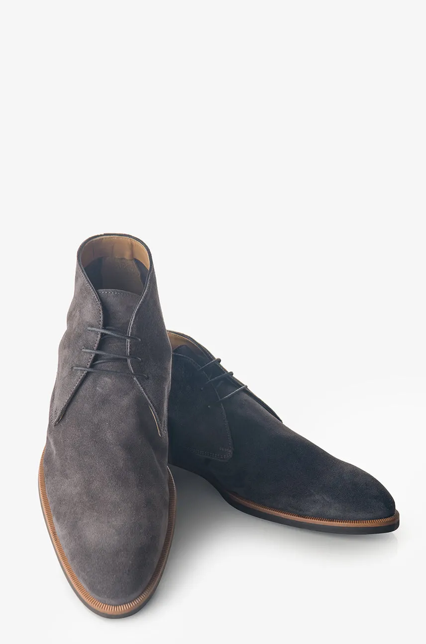 David August Suede Chukka Boot in Lavagna Blackboard