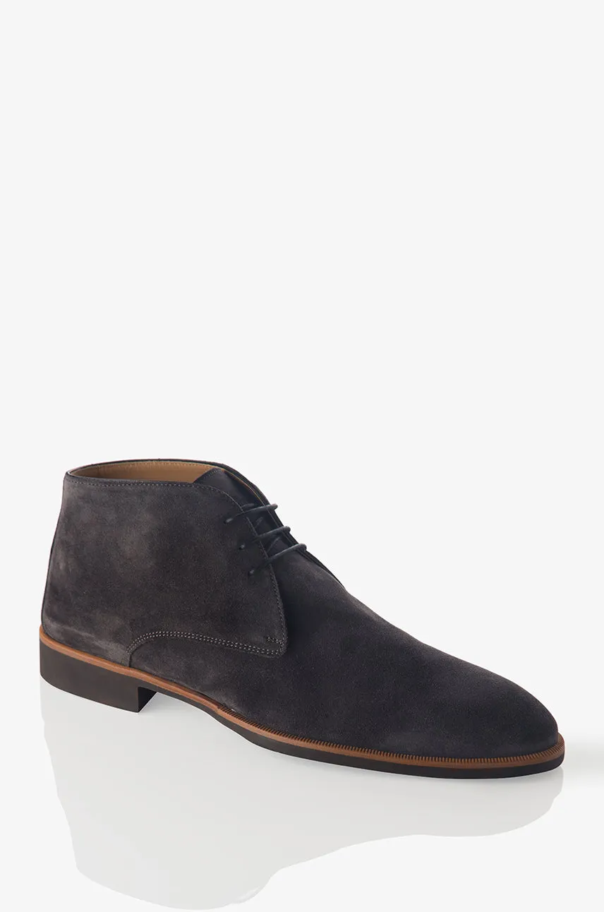 David August Suede Chukka Boot in Lavagna Blackboard