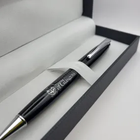 Deluxe Black & Chrome Pen - Boxed