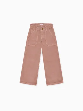 enola wide leg pants dusty pink