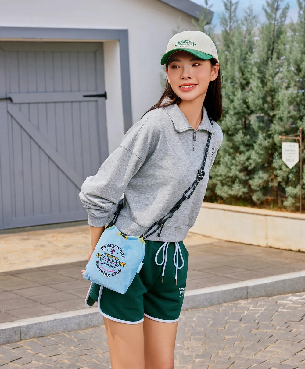 Everywear Running Club Embroidered Mini Crossbody Bag