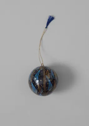 Harp Hand Painted Bauble | Midnight