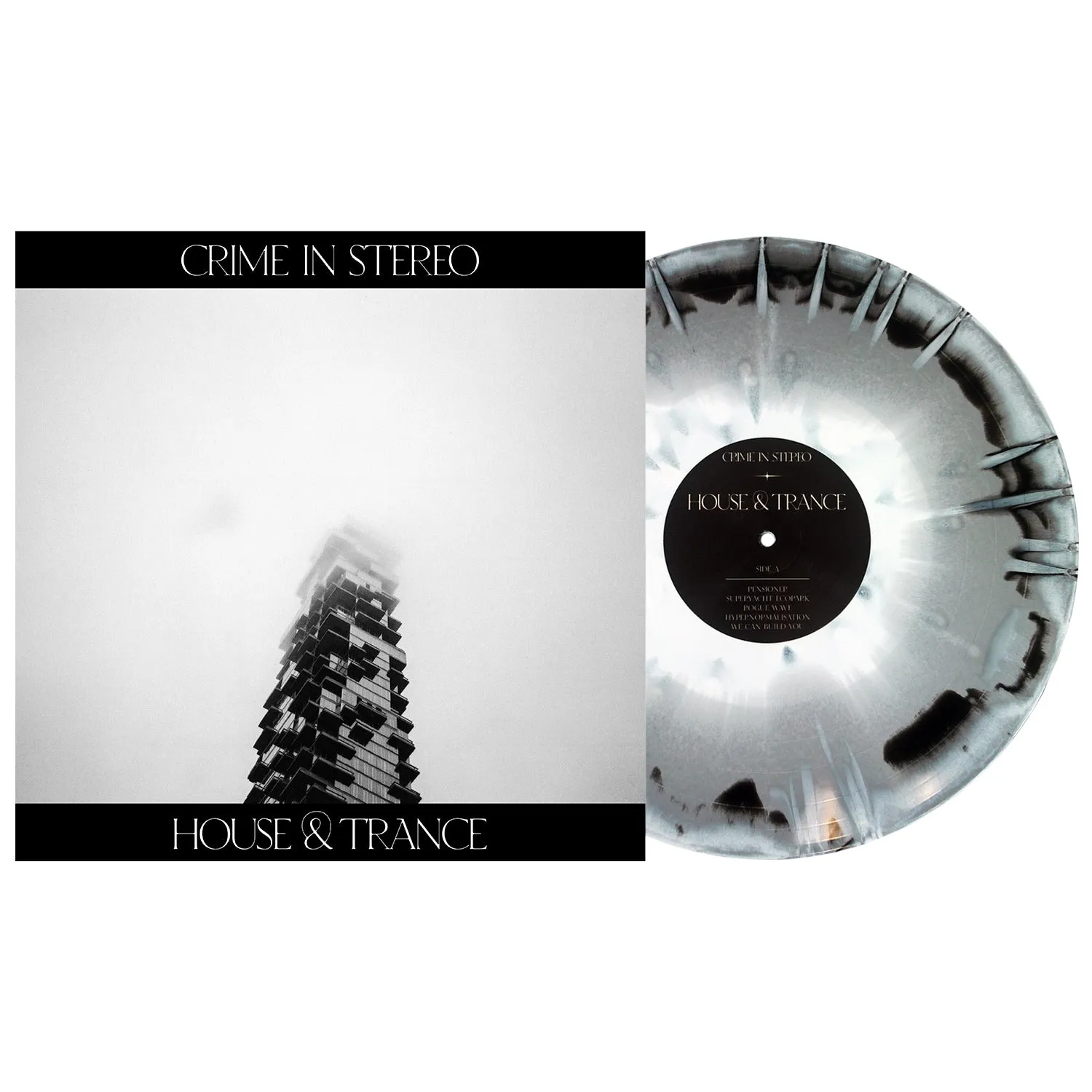 House & Trance - White, Silver & Black Aside/Bside W/ White Splatter LP