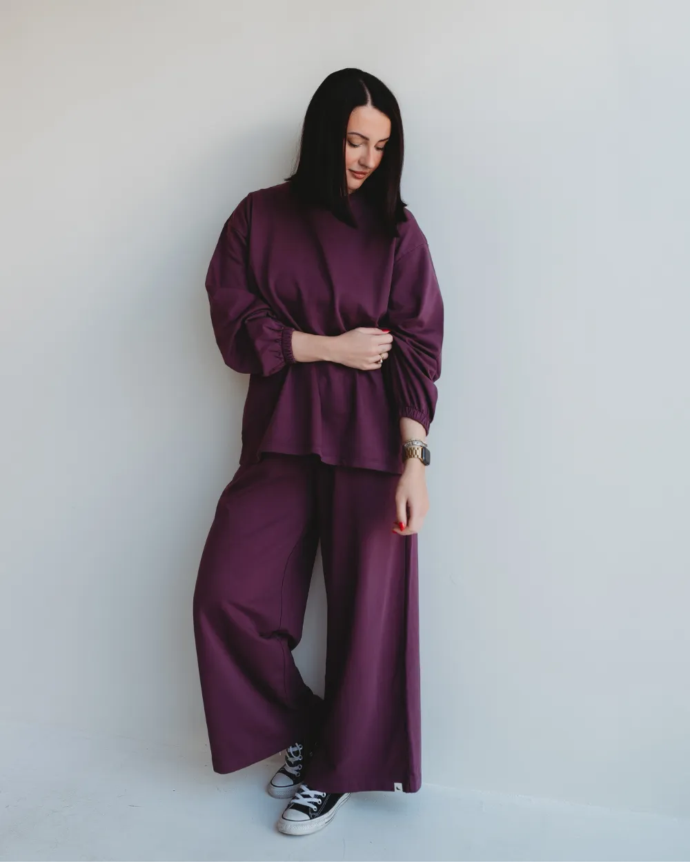 Ivy Relax Plum Sweatshirt