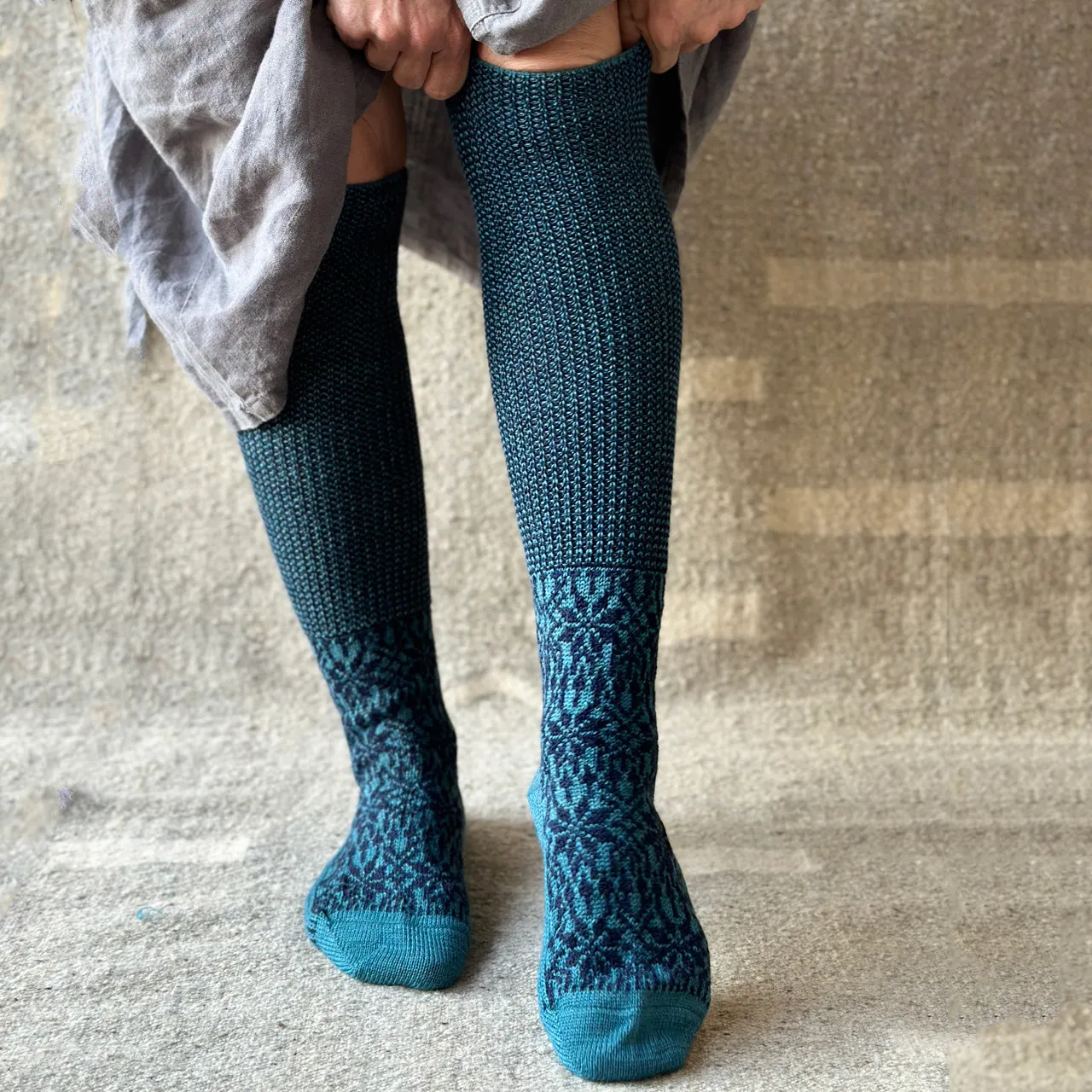 Kneehigh Hygge Fairisle Organic Wool Socks (Adults 36-41) *Returning 2025