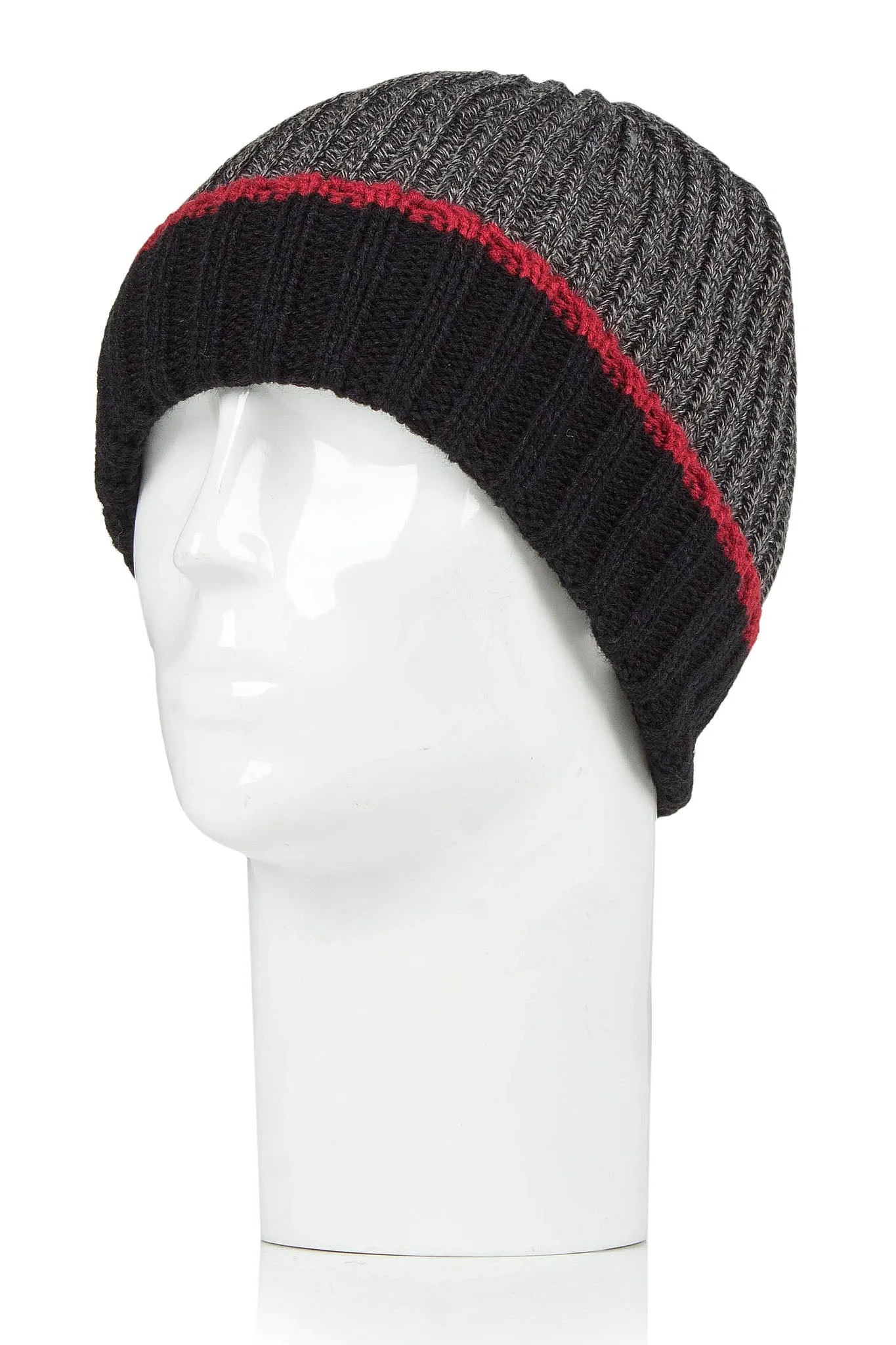 Men's Mark Rib Knit Chunky Twist Hat