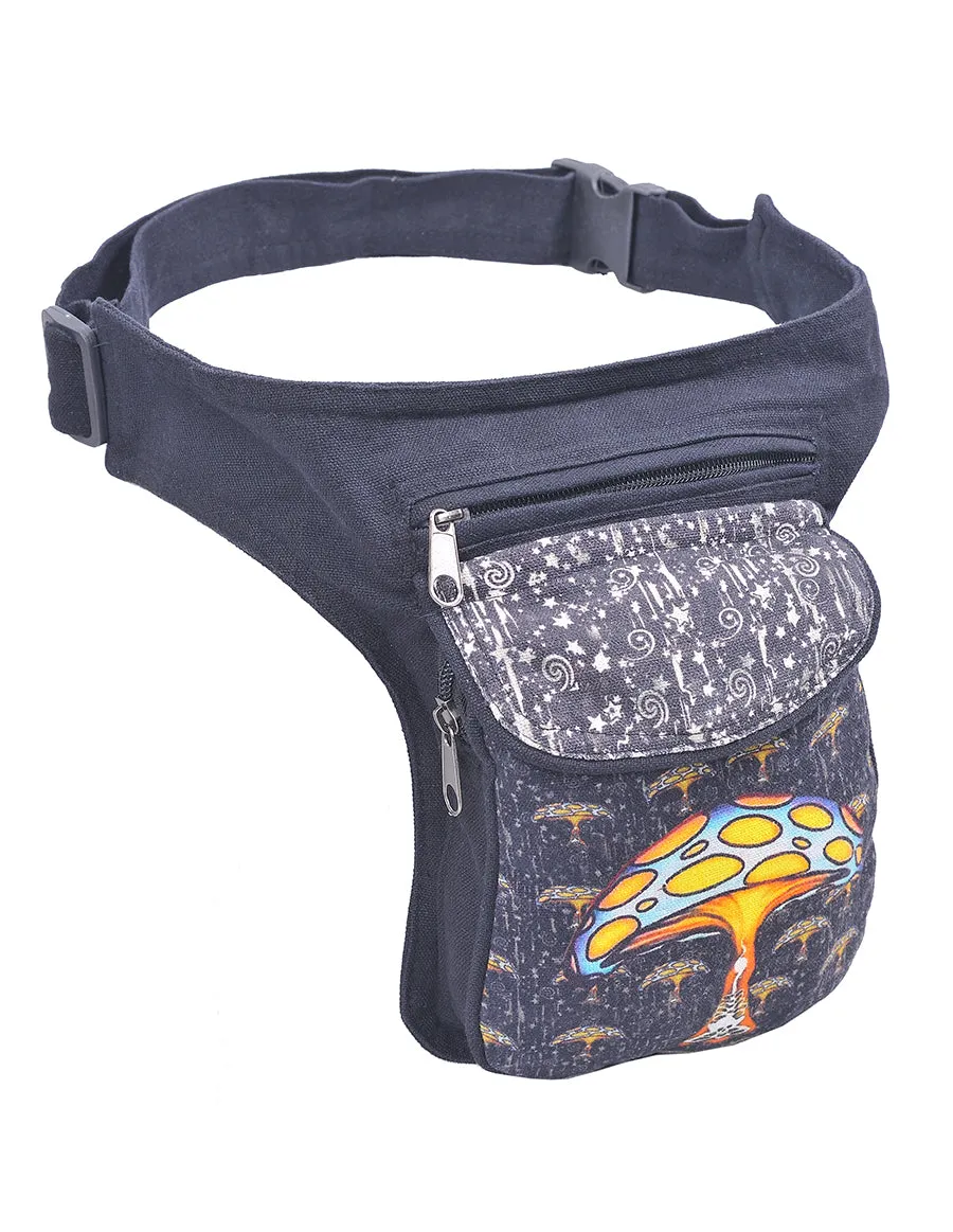 Mushroom Printed Fanny Pack