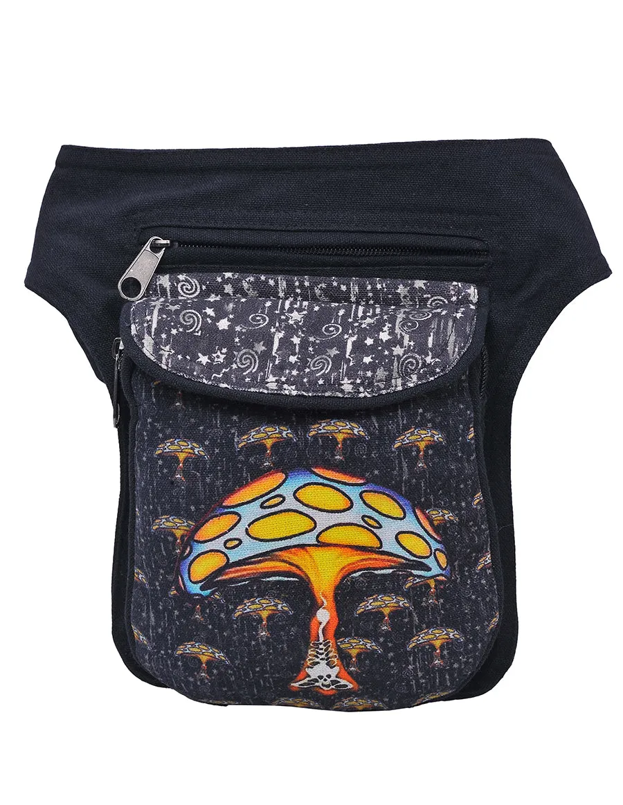 Mushroom Printed Fanny Pack