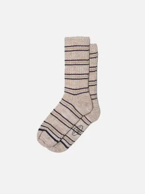 Nudie Jeans Co Chunky Sock Prairie Stripe Sand