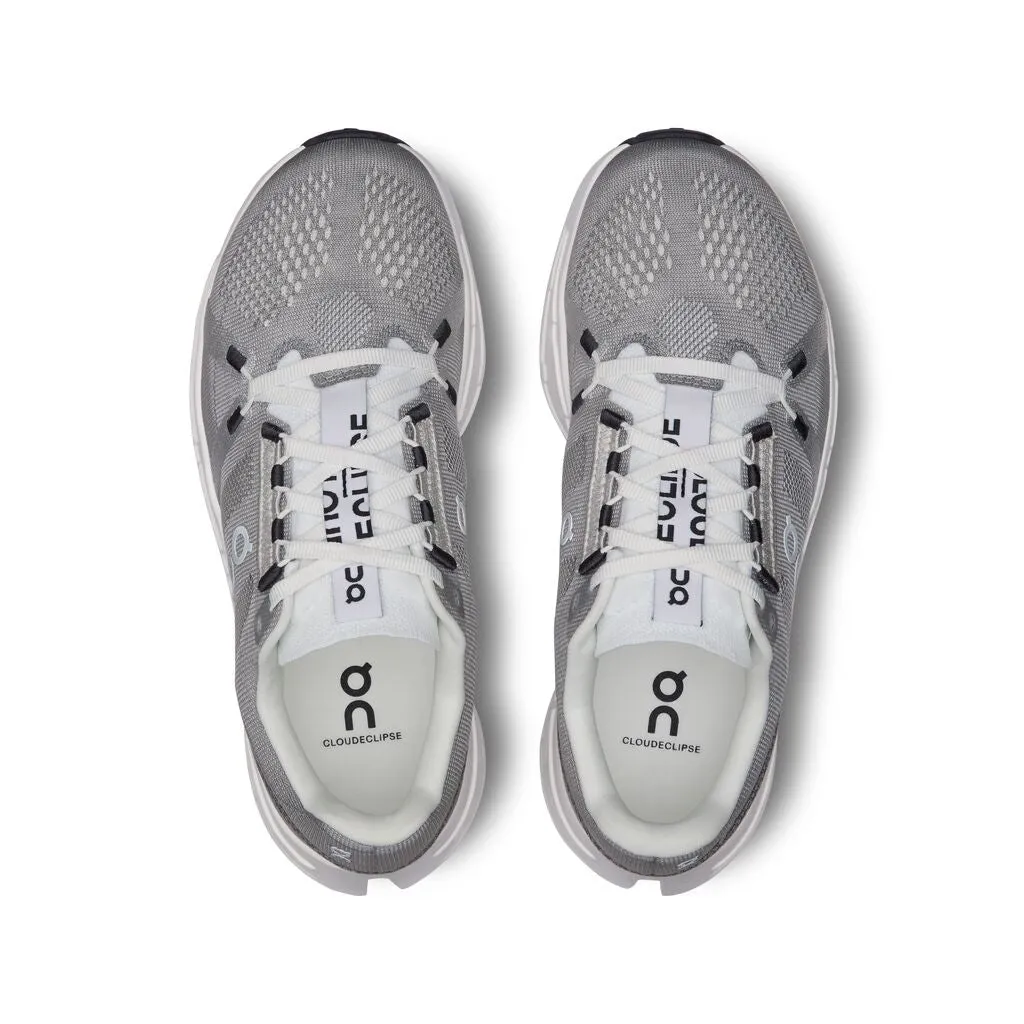 On Men's Cloudeclipse Running Shoes Alloy / White