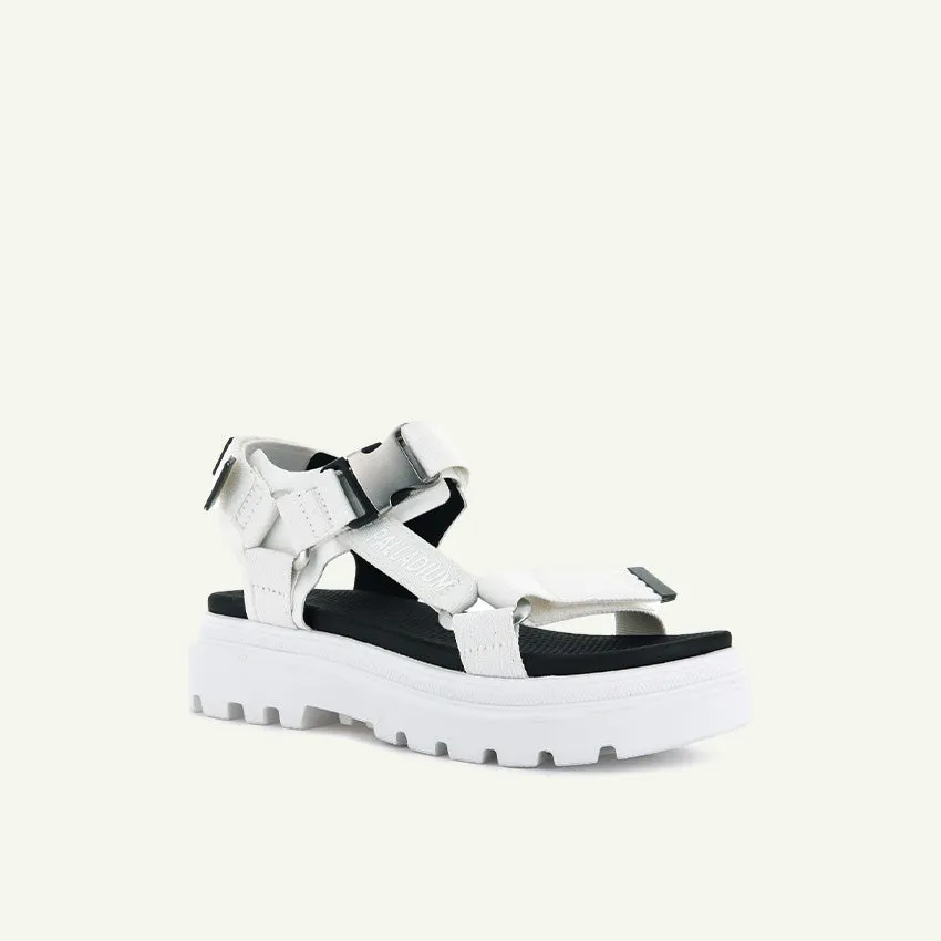 PALLACRUISE STRAP WOMEN'S SANDALS - STAR WHITE