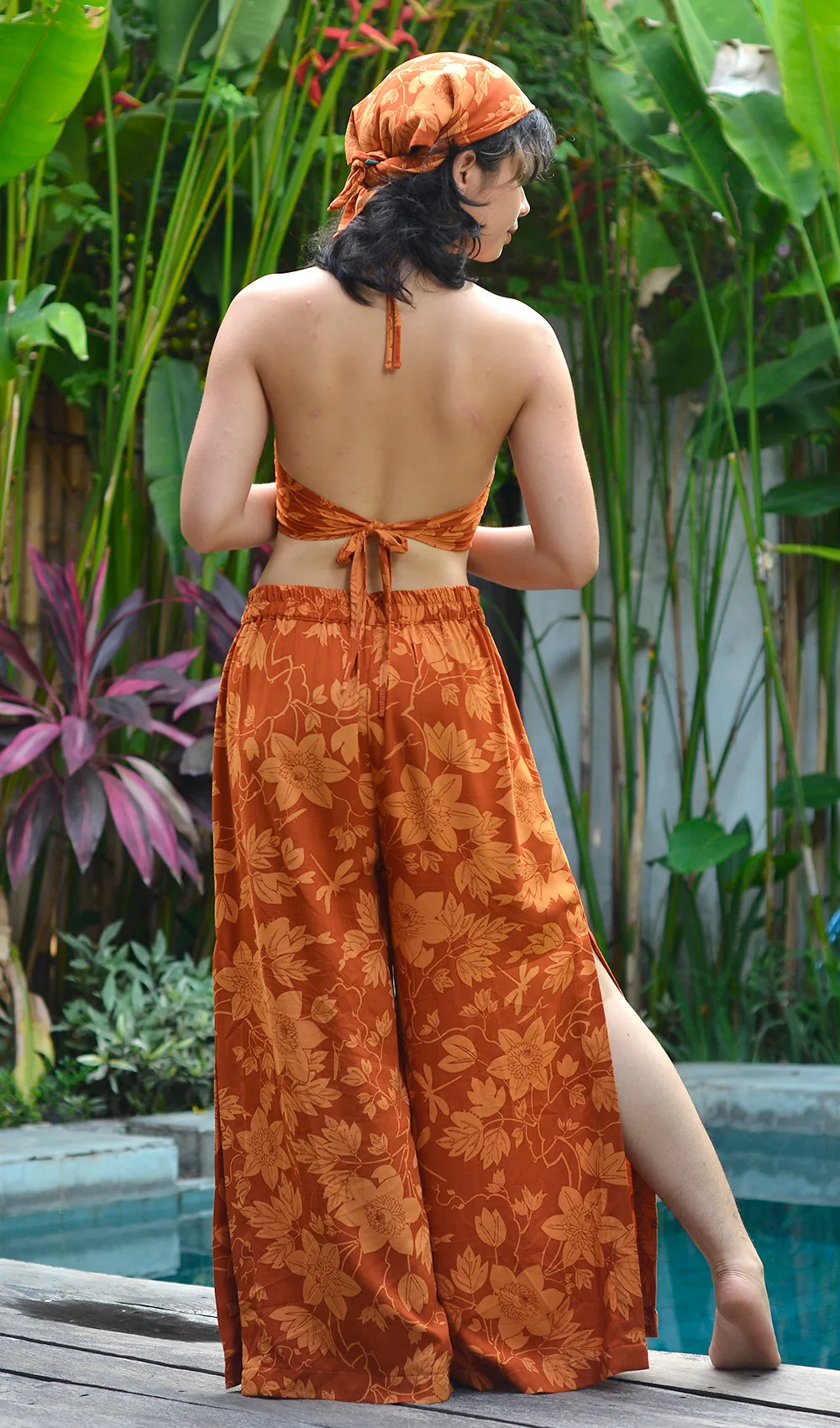 Passion Flower Spice Wide Leg Pants, 3 sizes