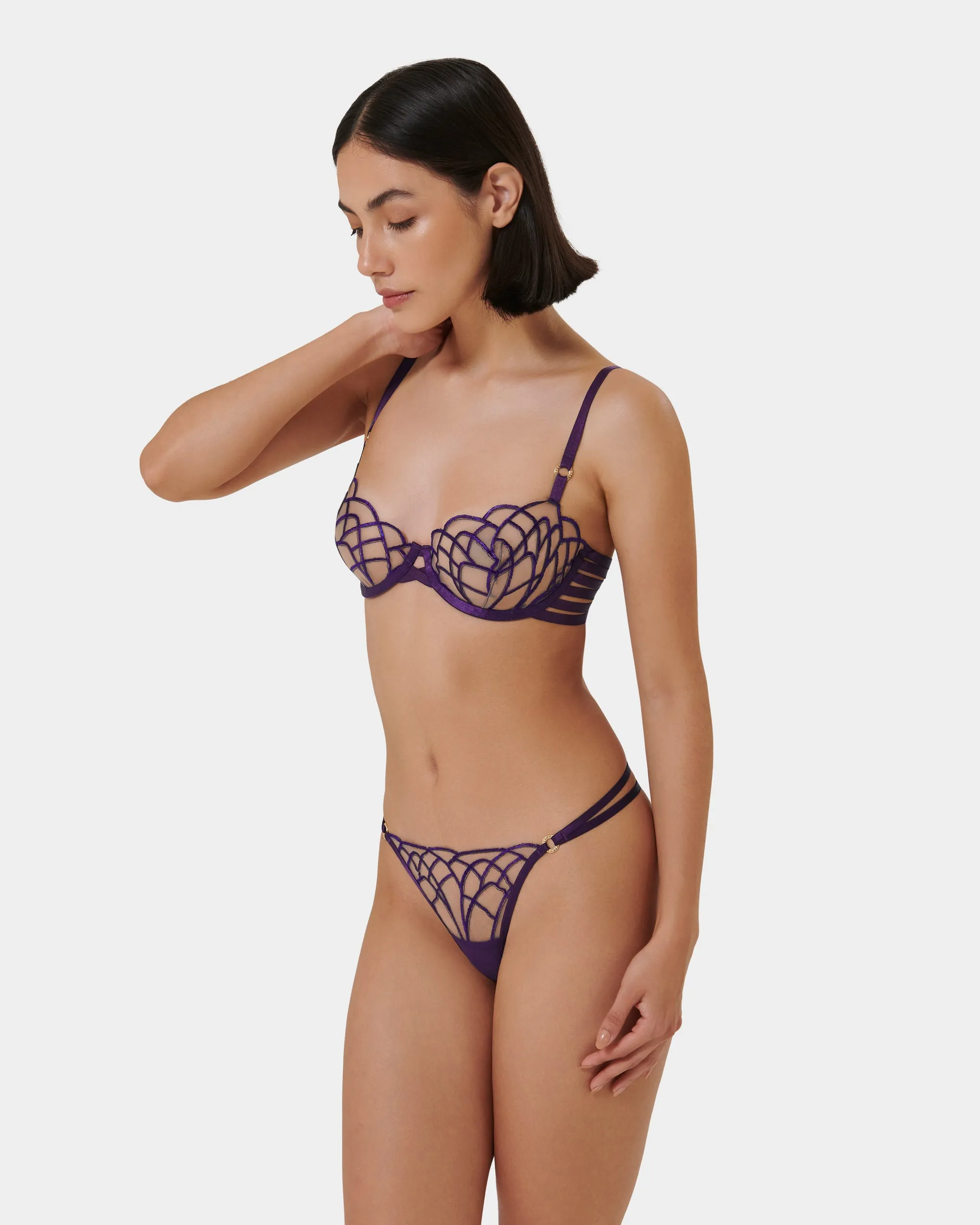 Set: Beatrix Acai Purple/Sheer