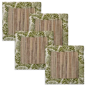 Tumbleweed Avocado Waterlily Coaster, set of 4