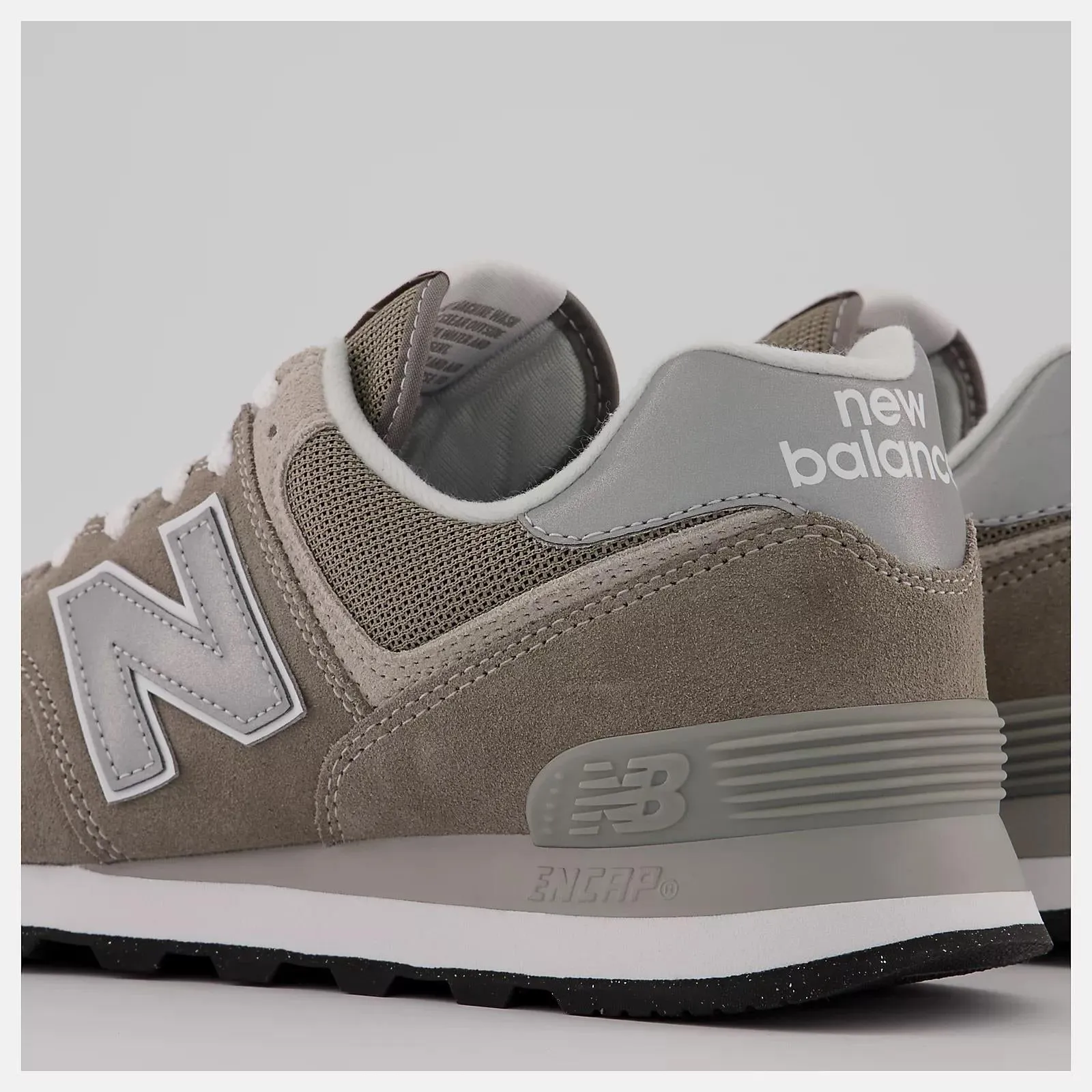 Women's Wide Fit New Balance  ML574EVG Running Trainers - Exclusive - Grey ENCAP